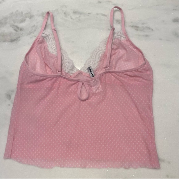 Pink mesh crop top - Picture 5 of 8